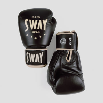 SWAY Onyx Genuine Leather Boxing Gloves
